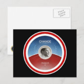 Präsident Obama CHANGE Postkarte (Vorne/Hinten)