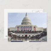 Präsident Obama - das SWEARING-IN-Gedenken Postkarte (Vorne/Hinten)