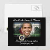 PRÄSIDENT OBAMA Einweihung 2013 Postkarte (Vorne/Hinten)