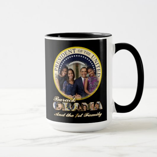 PRÄSIDENT OBAMA Einweihung 2013 Tasse (Rechts)