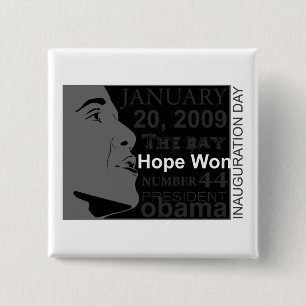 Präsident Obama - Einweihungstag Button