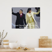 Präsident Obama Einweihungstagswanderung Poster (Küche)