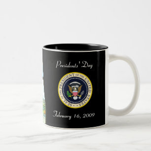 Präsident Obama - erste 100 Tagesandenken-Tasse Zweifarbige Tasse