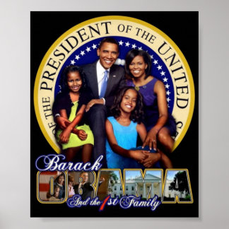Präsident Obama Familienposter Poster