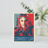 Präsident Obama - Feige Postkarte (Stehend Vorderseite)