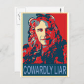 Präsident Obama - Feige Postkarte (Vorne/Hinten)