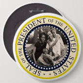 Präsident Obama First Family Commemorative 6" Button (Vorne & Hinten)