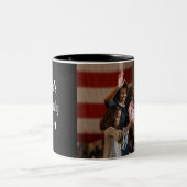 Präsident Obama First Family Keepsake Zweifarbige Tasse (Mittel)