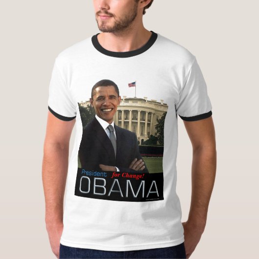 Präsident Obama, für Änderung! T-Shirt (Vorderseite)