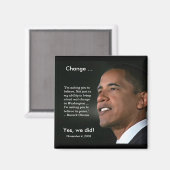 Präsident Obama Gedenkmagnet Magnet (Vorderseite/Rückseite)