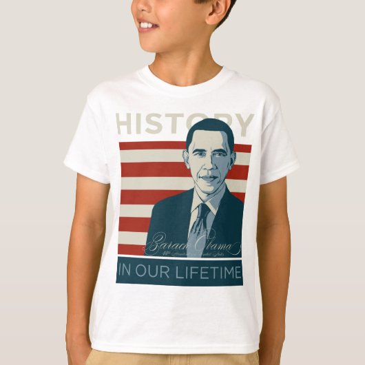 Präsident Obama "Geschichte in unserer Lebenszeit T-Shirt (Vorderseite)