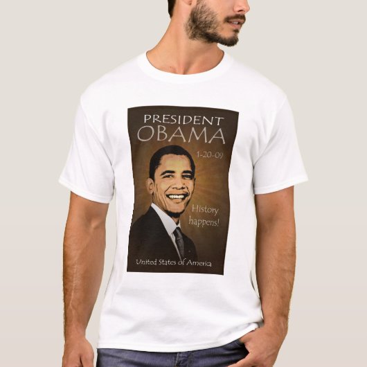 Präsident Obama Grunge Tattered T-shirt (Vorderseite)