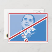 Präsident Obama Hope Postcard Postkarte (Vorne/Hinten)