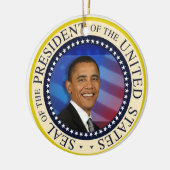 Präsident Obama Inauguration Ball Keramikornament (Links)