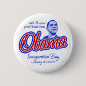 Präsident Obama Inauguration Button (Vorderseite)