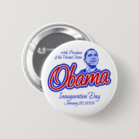 Präsident Obama Inauguration Button (Vorne & Hinten)