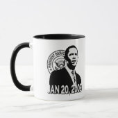 Präsident Obama Inauguration BW Tasse (Links)