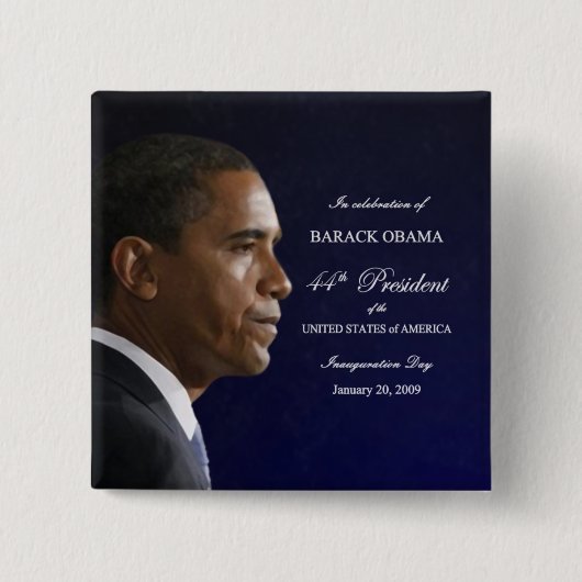 Präsident Obama Inauguration Celebration Button (Vorderseite)