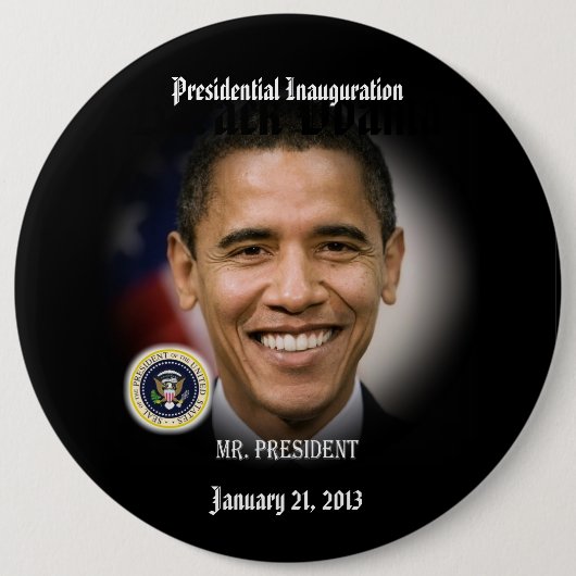 Präsident Obama Inauguration Commemorative Button (Vorderseite)