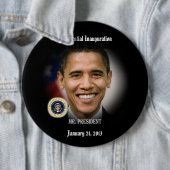 Präsident Obama Inauguration Commemorative Button (Beispiel)