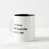 Präsident Obama Inauguration Keepsake Zweifarbige Tasse (Vorderseite Links)