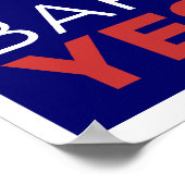 Präsident Obama "Ja, wir können!" Poster (Ecke)