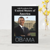 Präsident Obama Karte (Gelbe Blume)