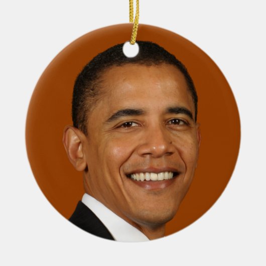 Präsident Obama Keramik Ornament (Vorne)