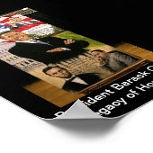 Präsident Obama Lagacy of Hope Poster (Ecke)