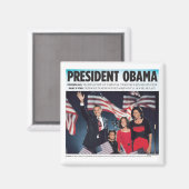 Präsident Obama Magnet (Vorderseite/Rückseite)
