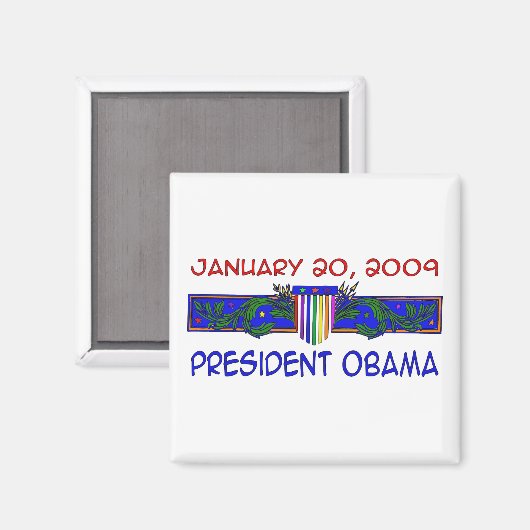 Präsident Obama Magnet (Vorderseite/Rückseite)