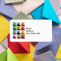 Präsident Obama Pop Art Address Adressaufkleber