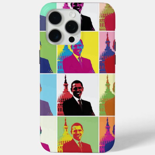 Präsident Obama Pop Art Case-Mate iPhone Hülle (Rückseite)