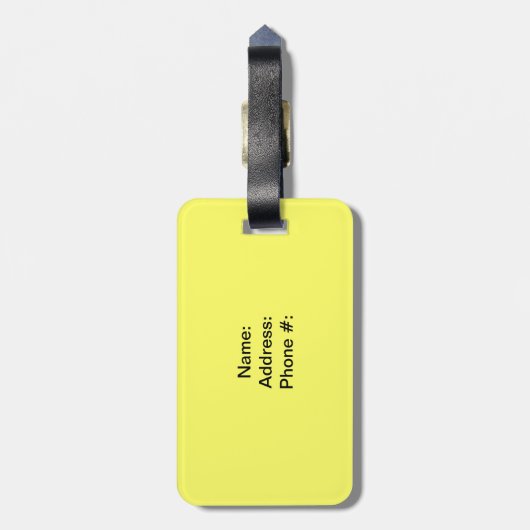 Präsident Obama Pop Art Gepäckanhänger (Rückseite vertikal)