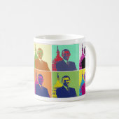 Präsident Obama Pop Art Kaffeetasse (VorderseiteRechts)