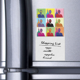 Präsident Obama Pop Art Magnet
