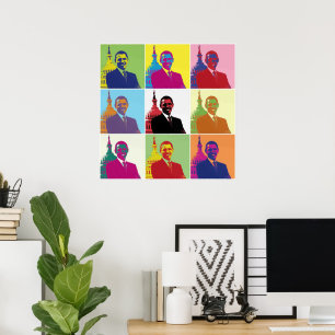 Präsident Obama Pop Art Poster