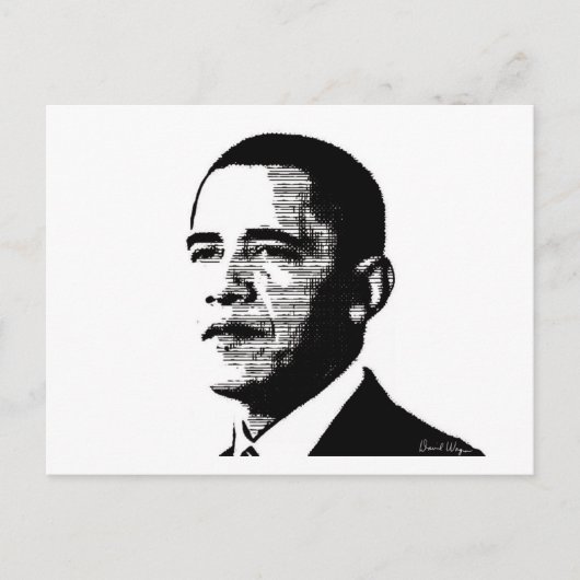Präsident Obama Postcard Postkarte (Vorderseite)