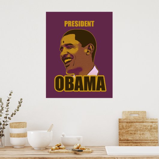 Präsident Obama Poster (Küche)