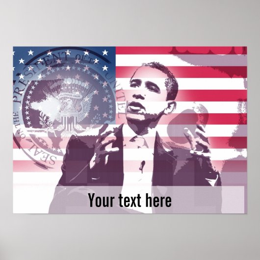 Präsident Obama - Poster - Vorlage (Vorne)