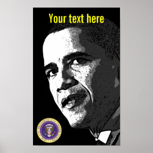 Präsident Obama - Poster - Vorlage