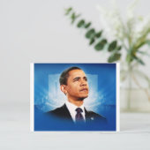 Präsident Obama Postkarte (Stehend Vorderseite)