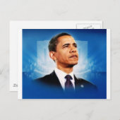 Präsident Obama Postkarte (Vorne/Hinten)