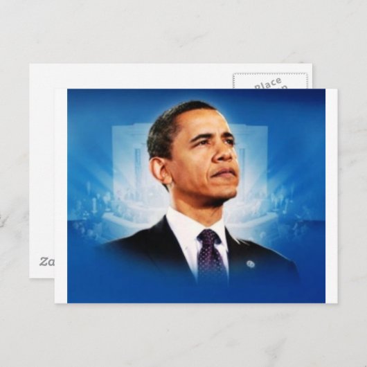 Präsident Obama Postkarte (Vorne/Hinten)