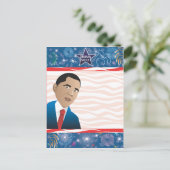 Präsident Obama Postkarte (Stehend Vorderseite)