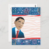Präsident Obama Postkarte (Vorne/Hinten)