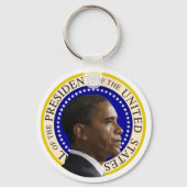 Präsident Obama-Profil Schlüsselanhänger (Vorderseite)