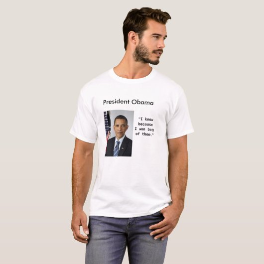Präsident Obama Quotes T-Shirt (Vorne ganz)