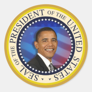 Präsident Obama Sammlerstücke große 3" Sticker