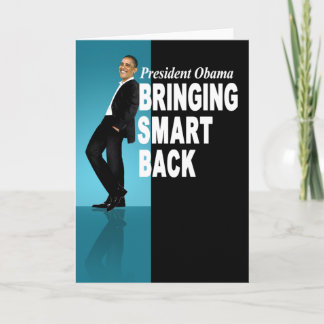 Präsident Obama - Smart zurück holend Karte